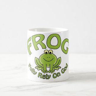 完全に神に頼る コーヒーマグカップ