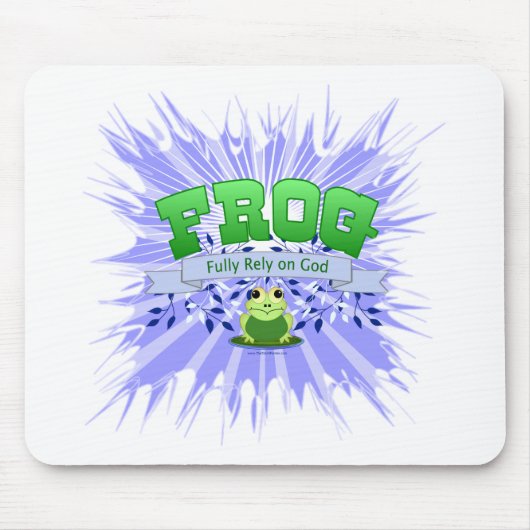 完全に神に頼る マウスパッド (正面)