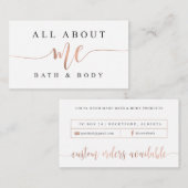 完全に私についてBathおよび体 名刺 (正面/裏面)