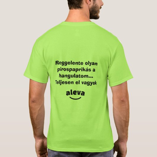 完全に私は落ち込んでいる男性の半袖Tシャツ Tシャツ (裏面)