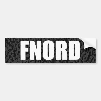 完全に空白のなバンパーステッカー(fnord) バンパーステッカー