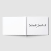 完全に空白のカスタマイズ結婚可能なゲストブック ゲストブック (全面)