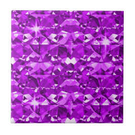 完全に紫色のダイヤモンド タイル