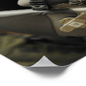 完全に組み立てられた航空機乗務員ヘルメット ポスター (角)