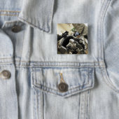 完全に組み立てられた航空機乗務員ヘルメット 缶バッジ (インサイチュ)