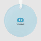 完全に編集可能なカラーベースボールジャージストライプの名前 オーナメント (裏面)