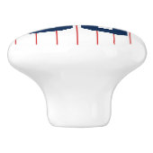 完全に編集可能なカラーベースボールジャージストライプの名前 セラミックノブ (側面)