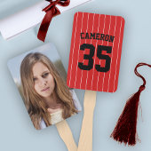 完全に編集可能なカラーベースボールジャージストライプの名前 ハンドファン