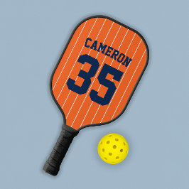 完全に編集可能なカラーベースボールジャージストライプの名前 ピックルボールラケット