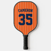 完全に編集可能なカラーベースボールジャージストライプの名前 ピックルボールラケット (正面)