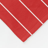 完全に編集可能なカラーBassball Jerseyストライプ名 フリースブランケット (角)