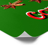 完全に編集可能なクリスマスクッキー ポスター (角)