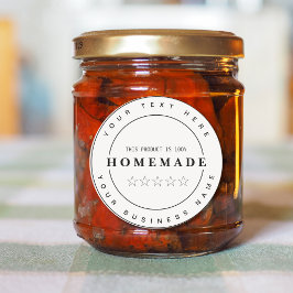 完全に編集可能な小規模ビジネス HOMEMADE ラウンドシール