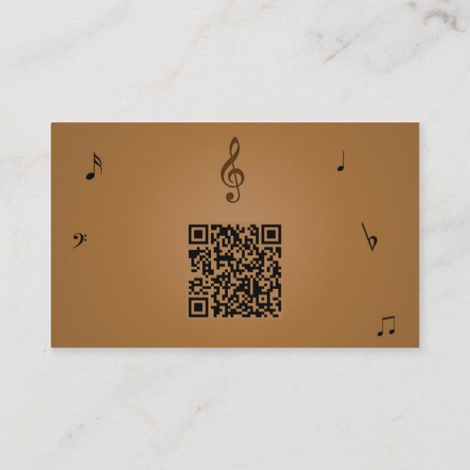 完全に編集可能なCellist 名刺 (裏面)