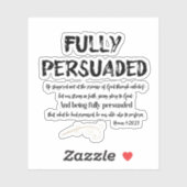 完全に聖なる書物、 経典に納得したキリスト教の引用文 シール (シート)