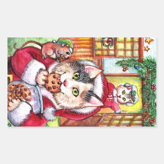 完全に行き詰まった 長方形シール (正面)