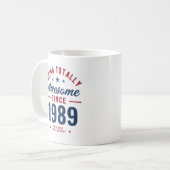 完全に誕生日素晴らしの贈り物 |パーソナライズされた | コーヒーマグカップ (正面左)