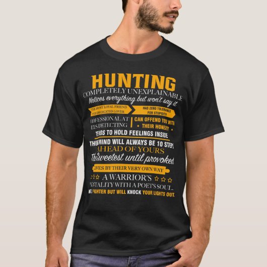 完全に説明できないHUNTING Tシャツ (正面)