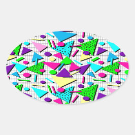 完全に過激な 楕円形シール