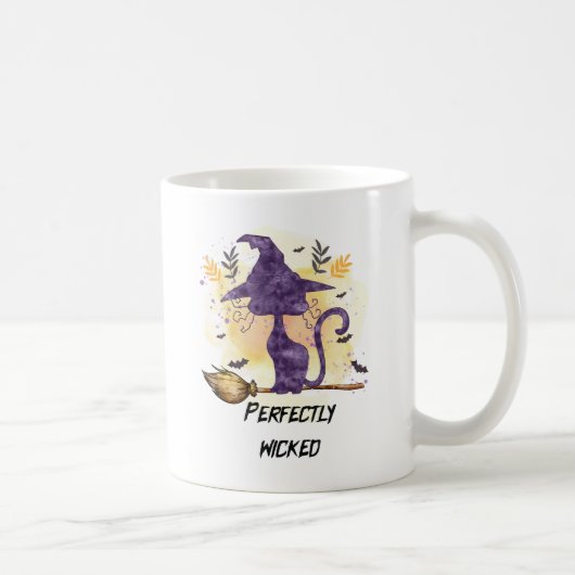 完全に邪悪 – 黒い魔女猫 コーヒーマグカップ (右)
