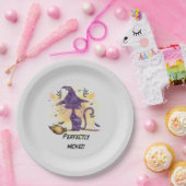 完全に邪悪 – 黒い魔女猫 ペーパープレート (パーティー)