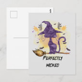 完全に邪悪 – 黒い魔女猫 ポストカード (正面/裏面)