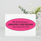 完全に離婚したパーティの招待状 招待状 (スタンド正面)