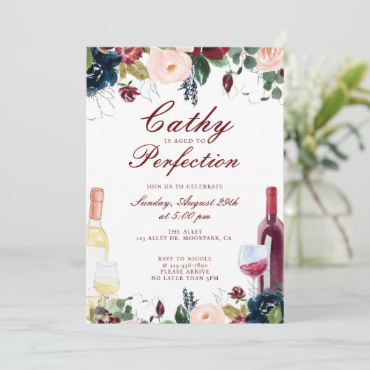 完全に40歳の誕生日、50歳の誕生日。 招待状 (スタンド正面)