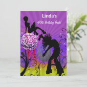 完全に80年代のレトロパーティー招待状 招待状 (スタンド正面)