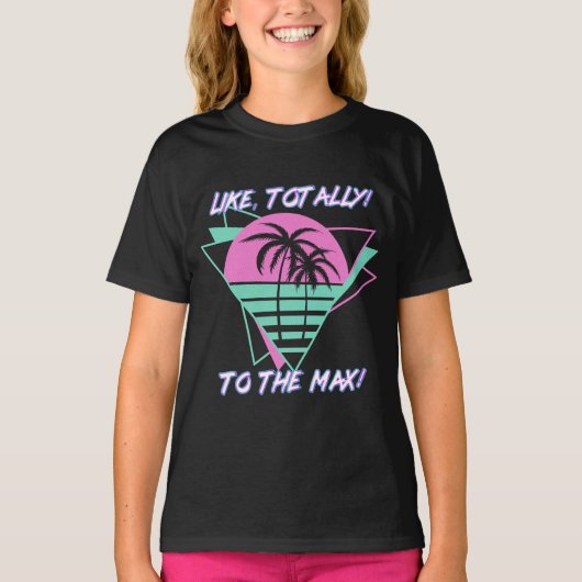 完全に！最高に！レトロ1980ズマイアミ Tシャツ (正面)