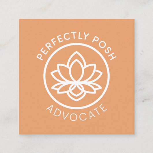 完全にPOSHの支持者 スクエア名刺 (正面)