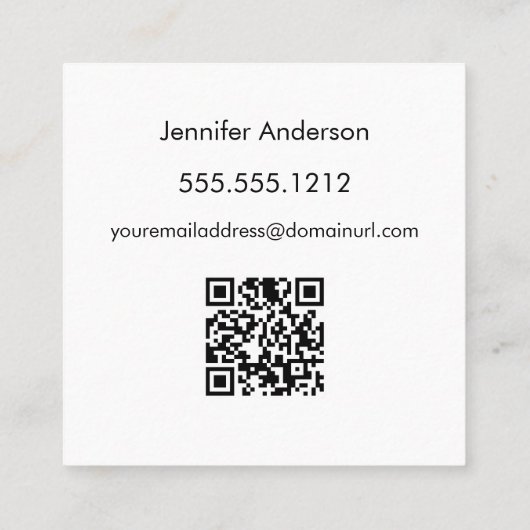 完全にPOSHの支持者 スクエア名刺 (裏面)