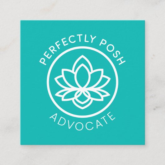 完全にPOSHの支持者 スクエア名刺 (正面)