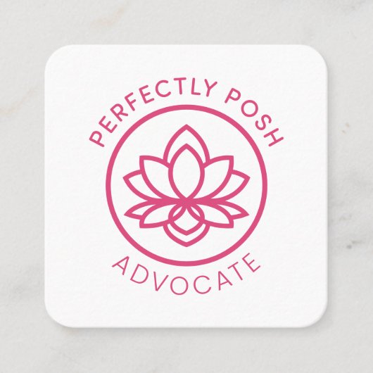 完全にPOSHの支持者 スクエア名刺 (正面)