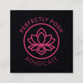 完全にPOSHの支持者 スクエア名刺 (正面)