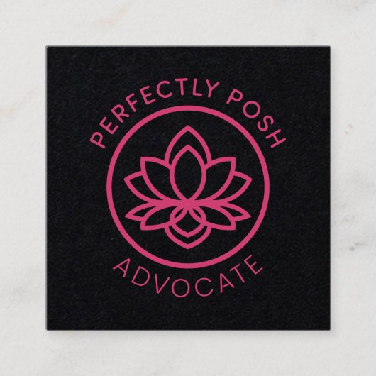 完全にPOSHの支持者 スクエア名刺 (正面)