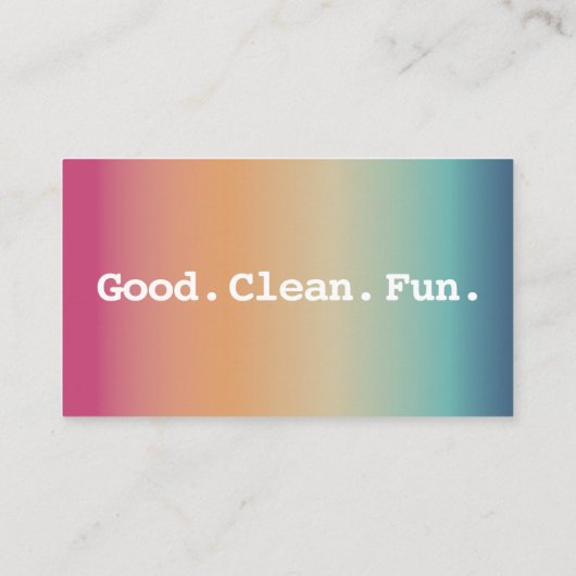 完全にPOSHの支持者 名刺 (裏面)