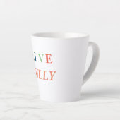 完全にTシャツを生きる カフェラテマグ (右アングル)