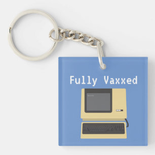 完全にVaxxedおもしろいギークコンピュータのジョーク キーホルダー