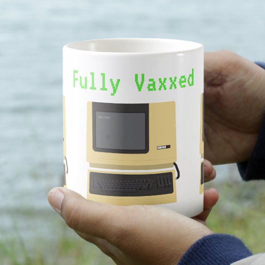 完全にVaxxedおもしろいギークコンピュータのジョーク コーヒーマグカップ