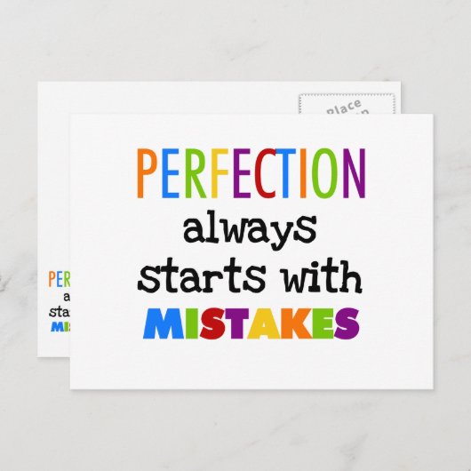 完全は間違いから始まる ポストカード (正面/裏面)