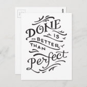 完全よりよい-白黒されます ポストカード (正面/裏面)