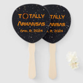 完全アーカンソー太陽のス2024日食 ハンドファン (正面&裏面)