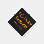 完全インディアナ2024年太陽の日食 スタンダードカクテルナプキン (角)