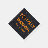 完全インディアナ2024年太陽の日食 スタンダードカクテルナプキン (角)