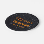 完全インディアナ2024年太陽の日食 ペーパープレート (アングル)