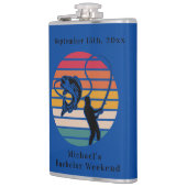 完全オーダーメイドのフィッシングバチェラーパーティー フラスク (左)