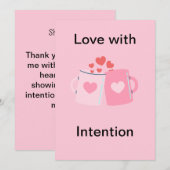 完全カスタマイズ可能なバレンタインデーのカード シーズンカード (正面/裏面)