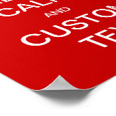 完全カスタムに保落ち着きカスタマイズたら ポスター (角)