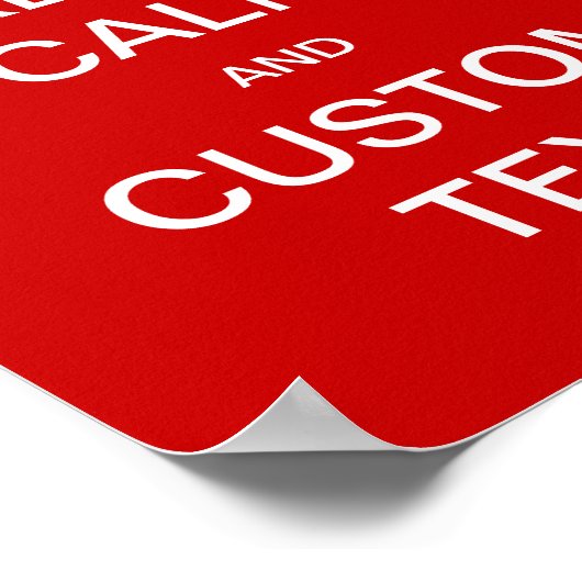 完全カスタムに保落ち着きカスタマイズたら ポスター (角)